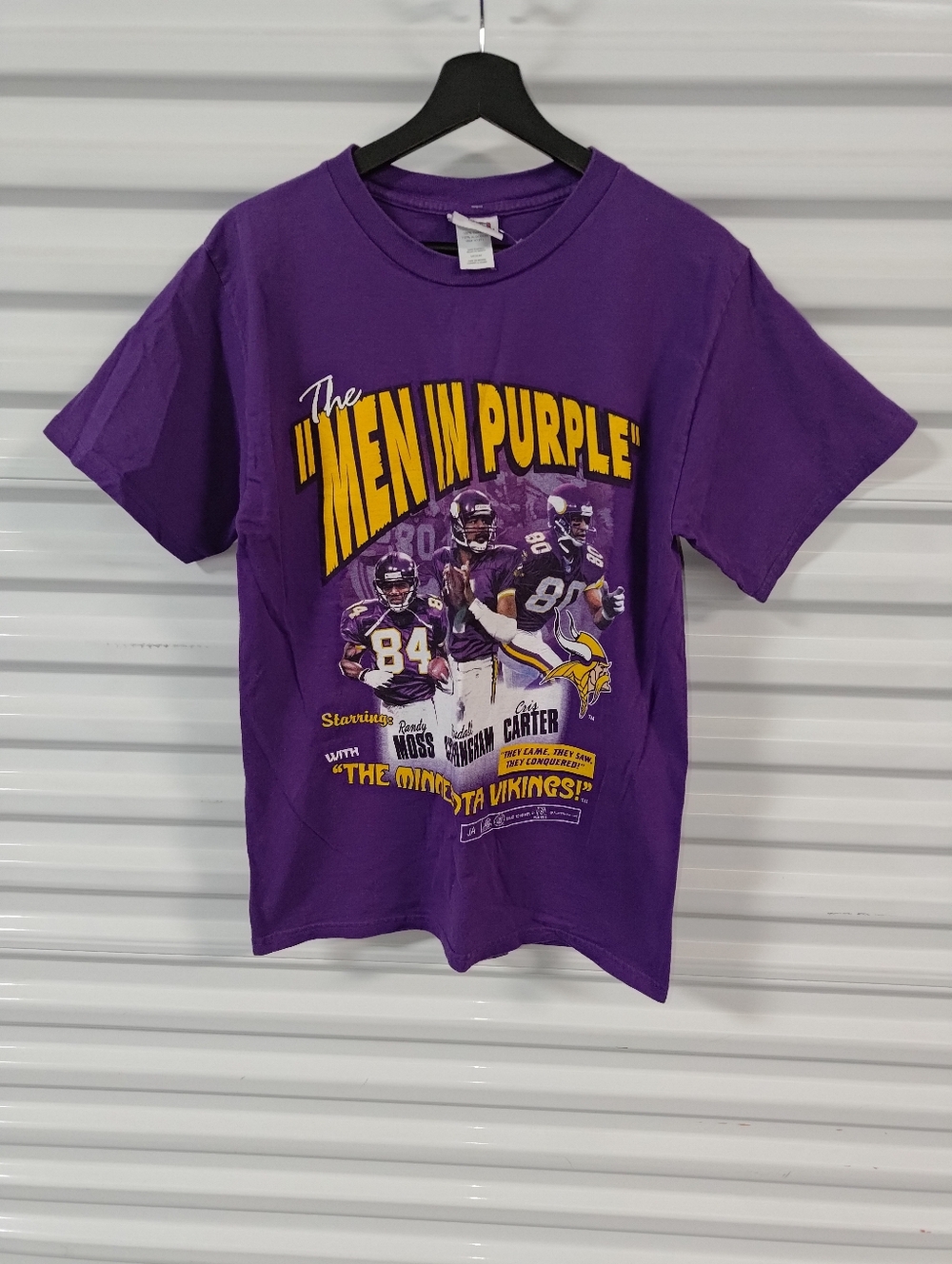 Vtg 1998 Minnesota Vikings "The Men in Purple" Short Sleeve T-Shirt M